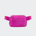 Pander 5 zipper pocket 2L belt bag in Grape Purple, front view with adjustable strap
