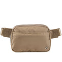 Pander 5 zipper pocket 2L belt bag in Gray Brown, product detail view 2