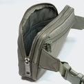 Pander 5 zipper pocket 2L belt bag in Grey Sage, product detail view 8
