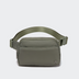 Pander 5 zipper pocket 2L belt bag in Grey Sage, front view with adjustable strap