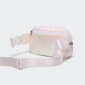 Pander 5 zipper pocket 2L belt bag in Iridescent White, product detail view 4