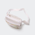 Pander 5 zipper pocket 2L belt bag in Iridescent White, product detail view 7