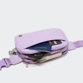 Pander 5 zipper pocket 2L belt bag in Lilac Purple, product detail view 11