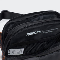 Pander 5 zipper pocket 2L belt bag in Midnight Leopard, product detail view 9