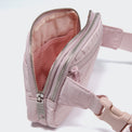 Pander 5 zipper pocket 2L belt bag in Pink, product detail view 8