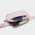 Pander 5 zipper pocket 2L belt bag in Pink, product detail view 11