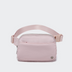 Pander 5 zipper pocket 2L belt bag in Pink, front view with adjustable strap