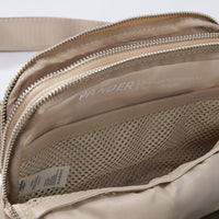 Pander 5 zipper pocket 2L belt bag in Raw Linen, product detail view 8