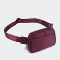 Pander 5 zipper pocket 2L belt bag in Red Merlot, product detail view 2