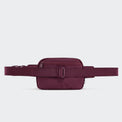 Pander 5 zipper pocket 2L belt bag in Red Merlot, product detail view 4