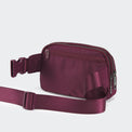 Pander 5 zipper pocket 2L belt bag in Red Merlot, product detail view 6