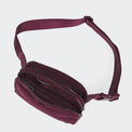 Pander 5 zipper pocket 2L belt bag in Red Merlot, product detail view 7