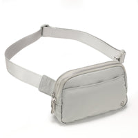 Pander 5 zipper pocket 2L belt bag in Seal Grey, product detail view 3