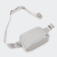 Pander 5 zipper pocket 2L belt bag in Seal Grey, product detail view 6