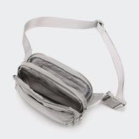Pander 5 zipper pocket 2L belt bag in Seal Grey, product detail view 8