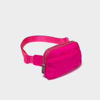 Pander 5 zipper pocket 2L belt bag in Sonic Pink, product detail view 1