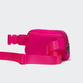 Pander 5 zipper pocket 2L belt bag in Sonic Pink, product detail view 5