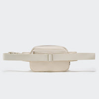 Pander 5 zipper pocket 2L belt bag in White Opal, product detail view 3