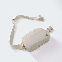 Pander 5 zipper pocket 2L belt bag in White Opal, product detail view 5