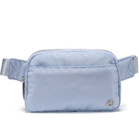 Pander 5 zipper pocket 2L belt bag in Windmill Blue, product detail view 2