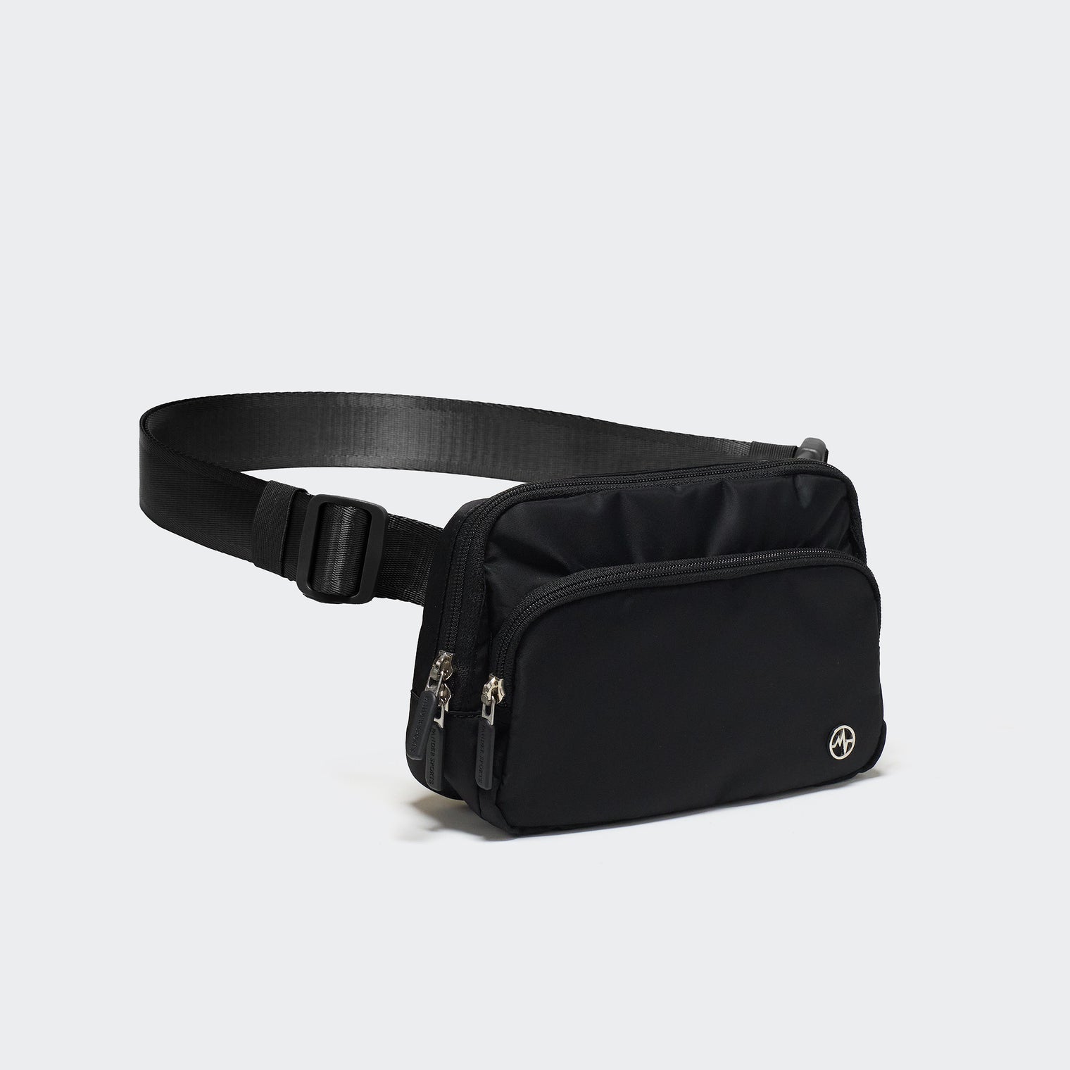 Pander 6-pocket crossbody belt bag in Black