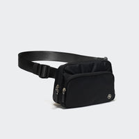 Pander 6-pocket crossbody belt bag in Black