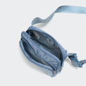 Pander 6-pocket crossbody belt bag in Blue interior