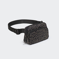 Pander 6-pocket crossbody belt bag in Grey Leopard alternate view