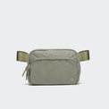 Pander 6-pocket crossbody belt bag in Grey Sage front view