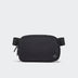 Pander 1L double zipper water-repellent nylon belt bag in Black, product view 1