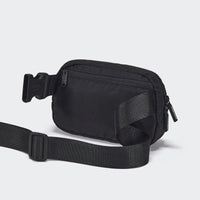 Pander 1L double zipper water-repellent nylon belt bag in Black, product view 4