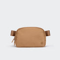 Pander 1L double zipper water-repellent nylon belt bag in Caramel Brown, product view 1