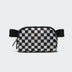 Pander 1L double zipper water-repellent nylon belt bag in Checkered Black, product view 1