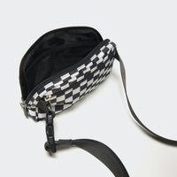 Pander 1L double zipper water-repellent nylon belt bag in Checkered Black, product view 7