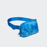 Pander 1L double zipper water-repellent nylon belt bag in Cloud Blue, product view 2