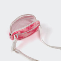 Pander 1L double zipper water-repellent nylon belt bag in Cloud Pink, product view 7