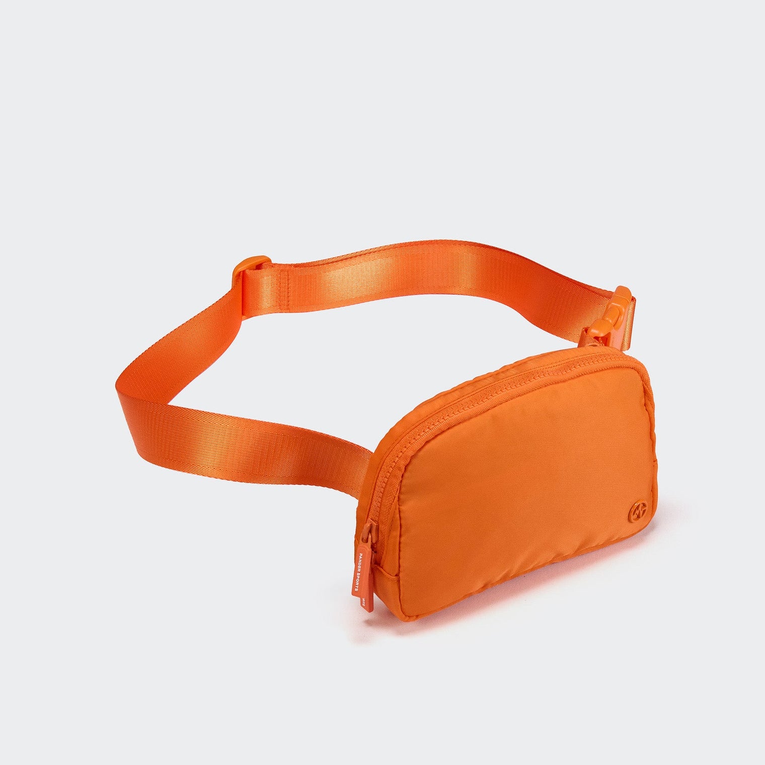 Pander 1L double zipper water-repellent nylon belt bag in Dark Orange, product view 2