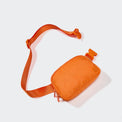 Pander 1L double zipper water-repellent nylon belt bag in Dark Orange, product view 5