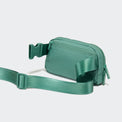 Pander 1L double zipper water-repellent nylon belt bag in Eucalyptus Green, product view 4