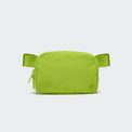 Pander 1L double zipper water-repellent nylon belt bag in Grape Green, product view 1