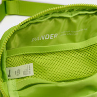Pander 1L double zipper water-repellent nylon belt bag in Grape Green, product view 8