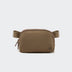 Pander 1L double zipper water-repellent nylon belt bag in Gray Brown, product view 1