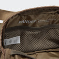 Pander 1L double zipper water-repellent nylon belt bag in Gray Brown, product view 8