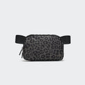 Pander 1L double zipper water-repellent nylon belt bag in Grey Leopard, product view 1