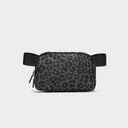 Pander 1L double zipper water-repellent nylon belt bag in Grey Leopard, product view 1