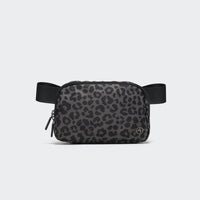 Pander 1L double zipper water-repellent nylon belt bag in Grey Leopard, product view 1