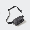 Pander 1L double zipper water-repellent nylon belt bag in Grey Leopard, product view 5