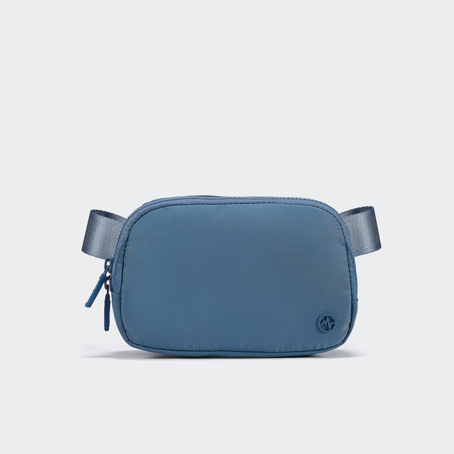Pander 1L double zipper water-repellent nylon belt bag in Indigo Blue, product view 1