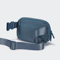 Pander 1L double zipper water-repellent nylon belt bag in Indigo Blue, product view 4