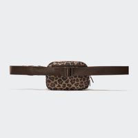 Pander 1L double zipper water-repellent nylon belt bag in Leopard Multi, product view 3